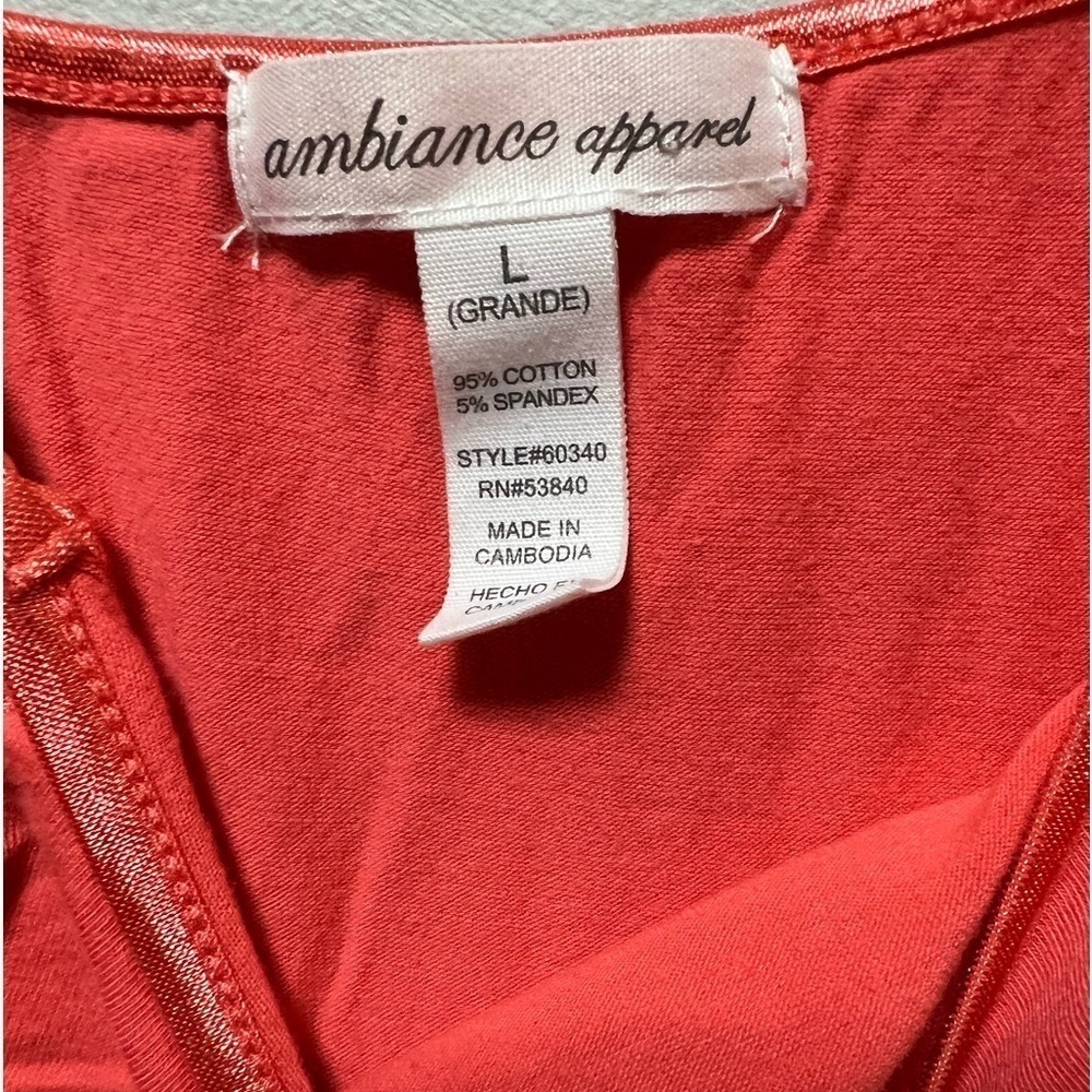 Ambiance Apparel Tank Size Large - Picture 3 of 3
